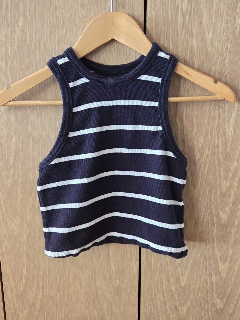 Anthropologie Maeve Striped Crop Tank Top M VGUC